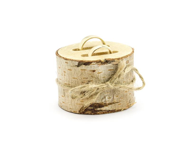 Houten ringdrager - alternatief ringdoosje / ringkussen