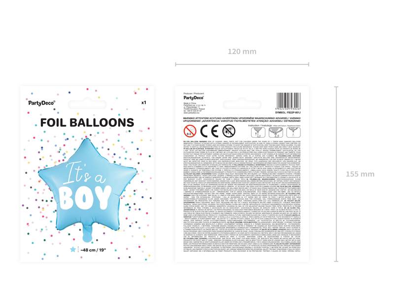 Sterballon It's a boy - jongen