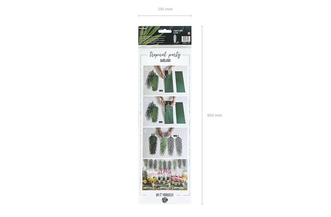 Slinger tropical leaves bladeren
