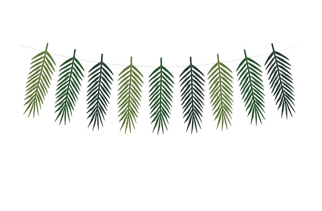 Slinger tropical leaves bladeren