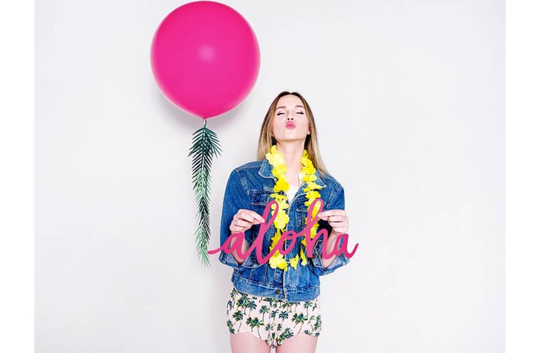 Slinger tropical leaves bladeren