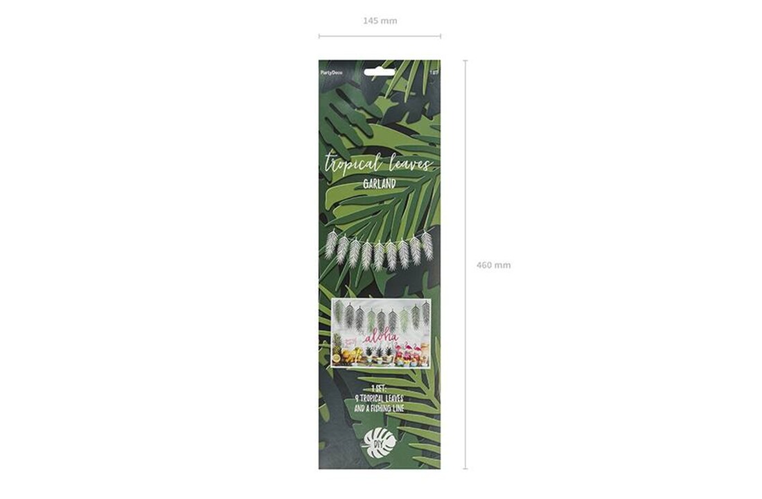 Slinger tropical leaves bladeren