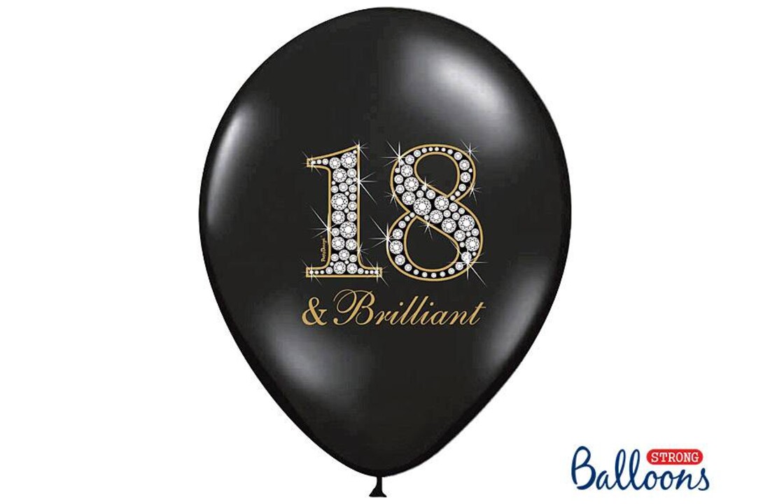 Ballonnen 18 & Brilliant - 6 stuks