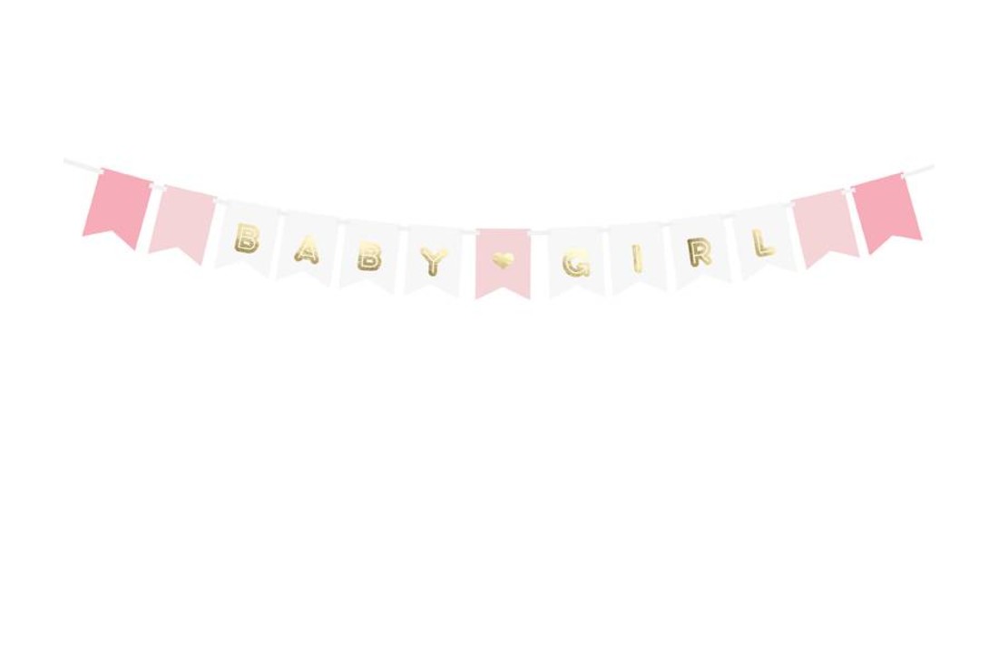 Slinger Babygirl - roze - wit - goud