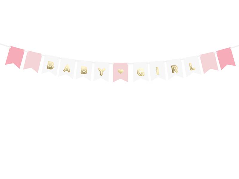 Slinger Babygirl - roze - wit - goud