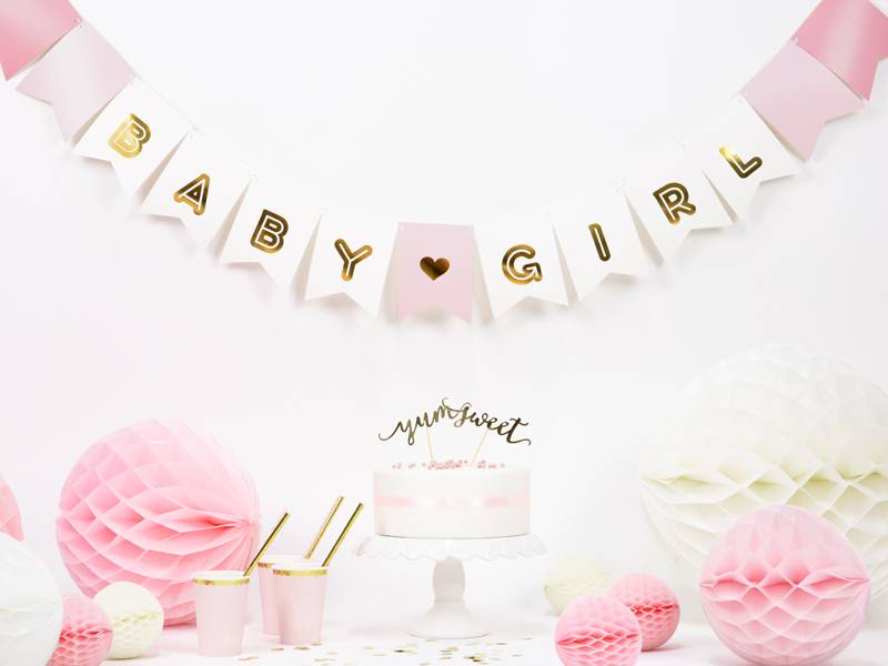 Slinger Babygirl - roze - wit - goud