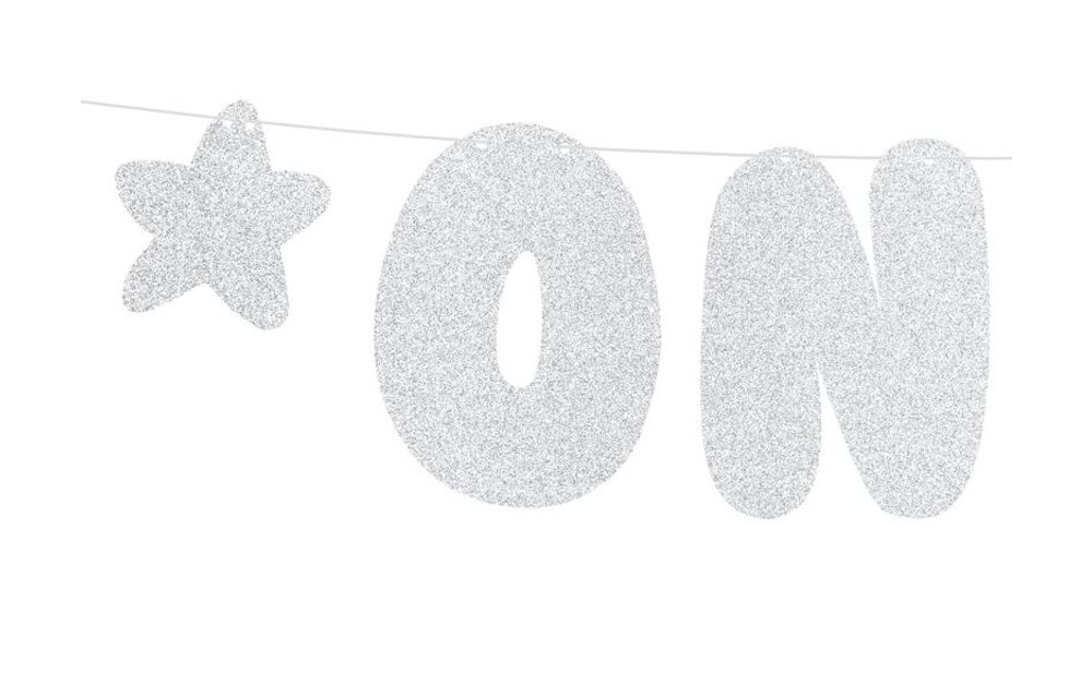 Slinger 'One' met zilveren glitters