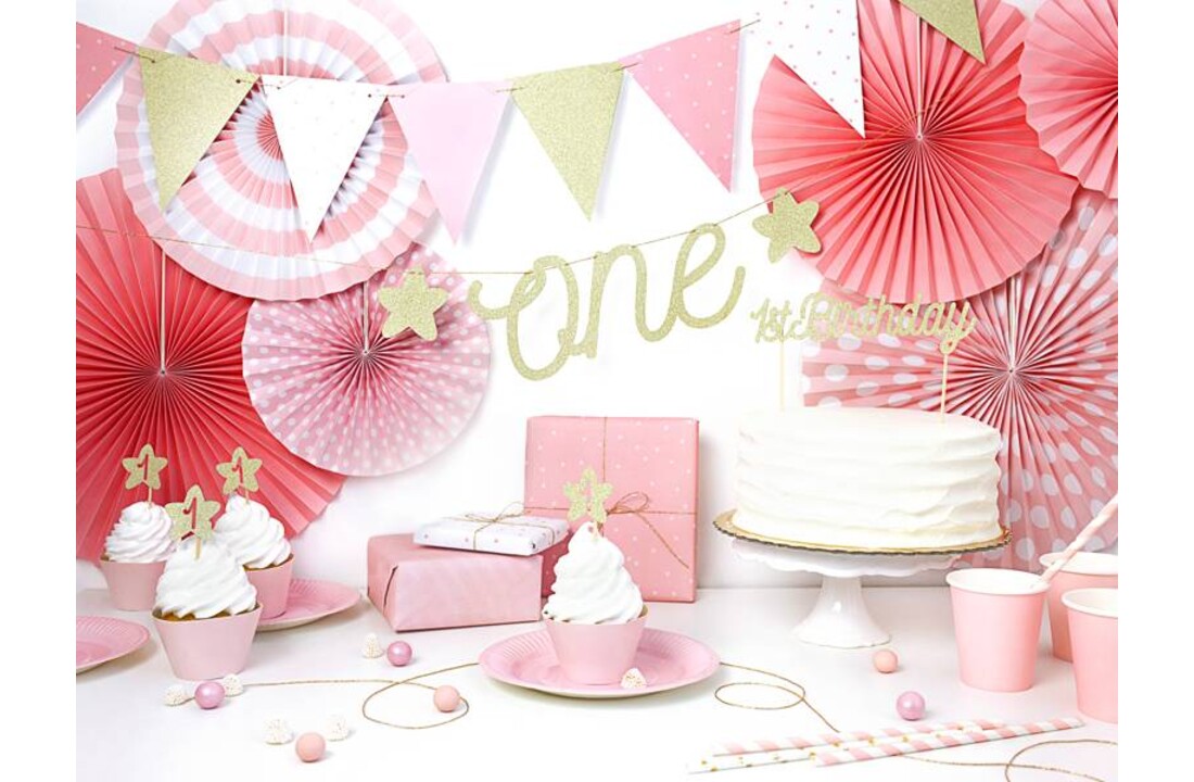 One letterslinger - goud glitter - 50 cm