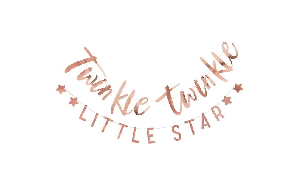 Twinkle twinkle little star - slinger rose goud