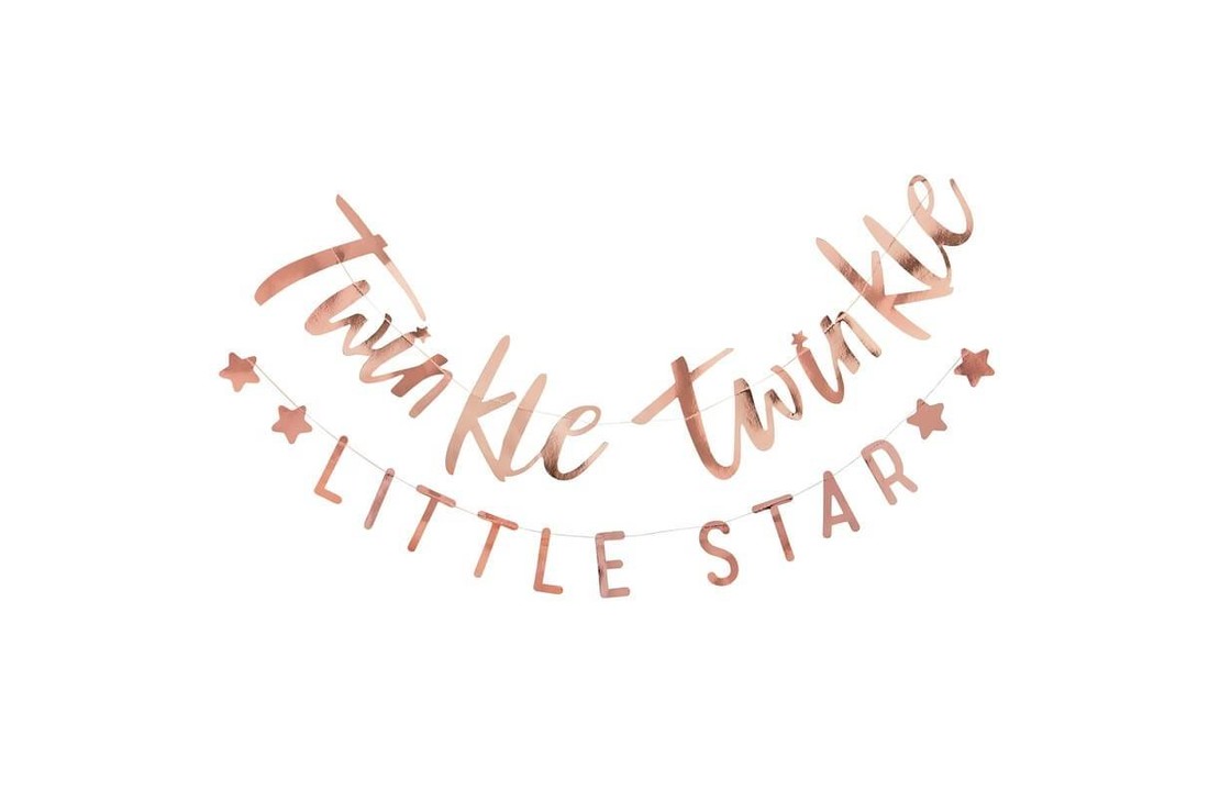 Twinkle twinkle little star - slinger rose goud