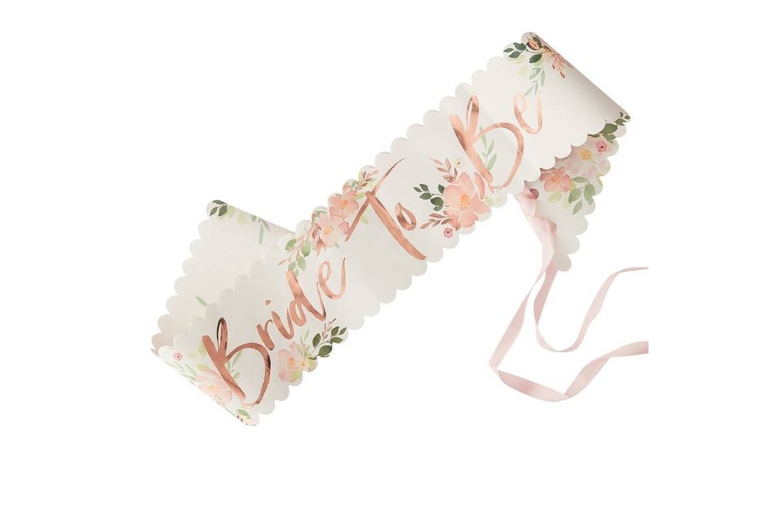 Bride to be sjerp / sash Floral - Vrijgezellenfeest