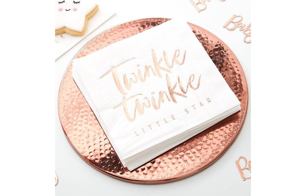 Servetten Twinkle twinkle little star - Babyshower - Geboorte