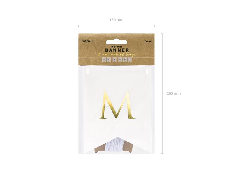 Slinger Mr & Mrs wit-goud