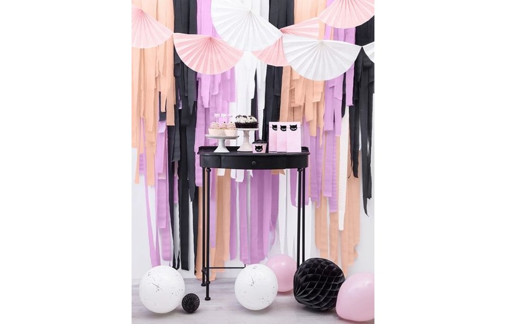 Crepe streamer zwart 40 meter