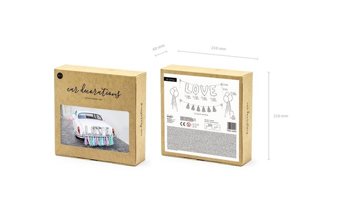 Trouwauto decoratiepakket - Love