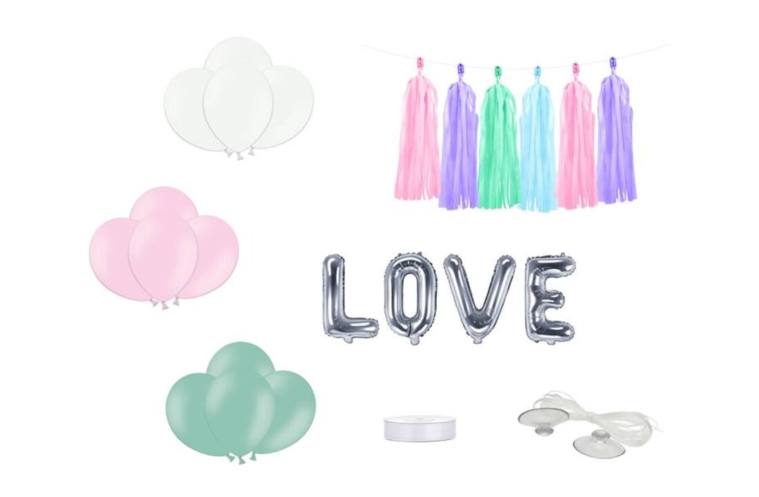 Trouwauto decoratiepakket - Love