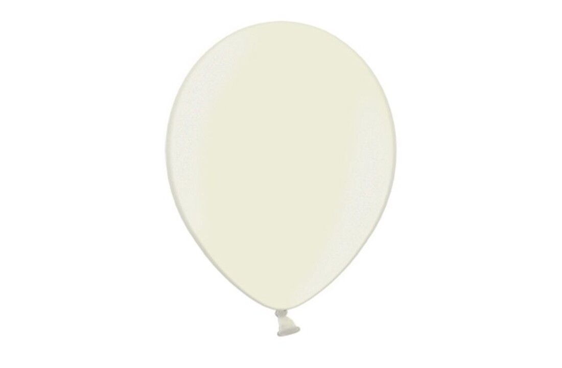 Ballonnen Metallic Ivoor - Licht creme