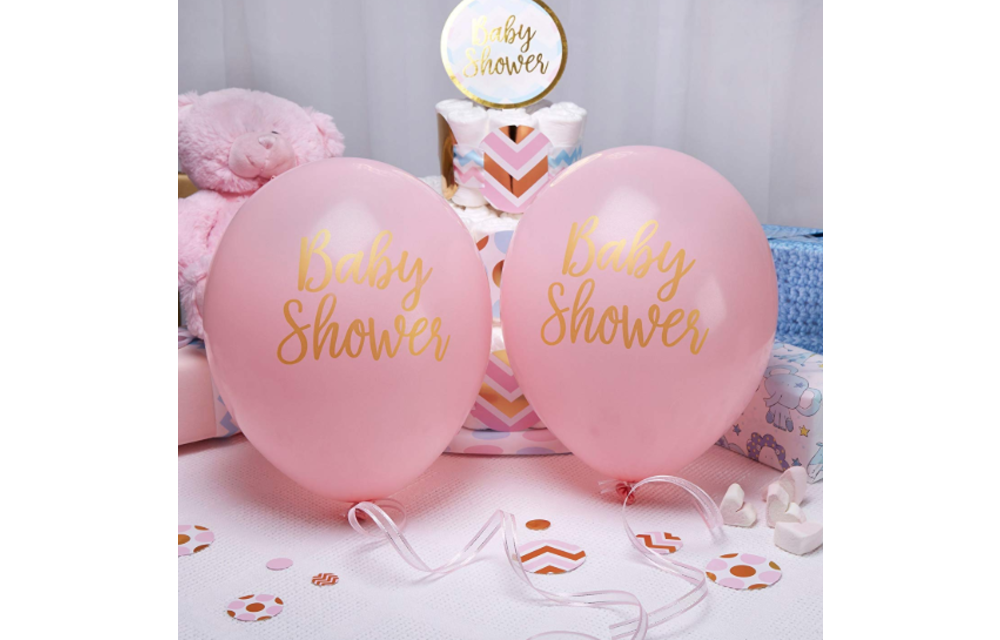 Babyshower ballonnen - roze - 8 stuks