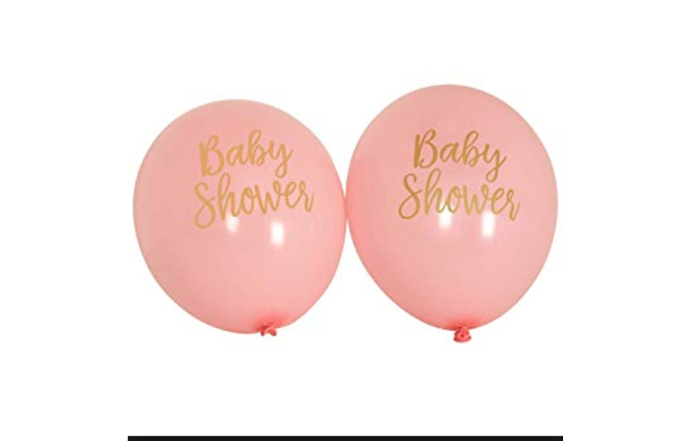 Babyshower ballonnen - roze - 8 stuks