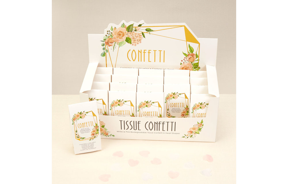 Biologisch afbreekbare bruiloft confetti - Floral