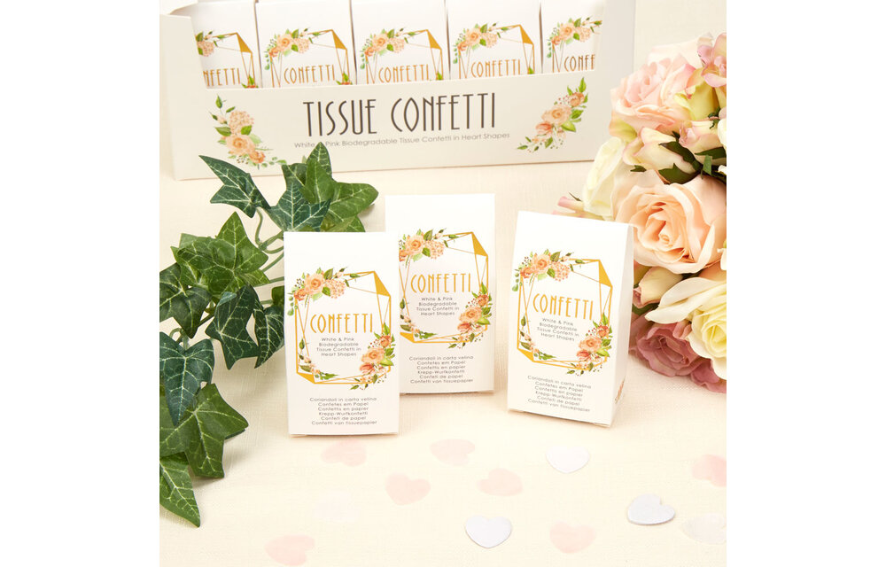 Biologisch afbreekbare bruiloft confetti - Floral
