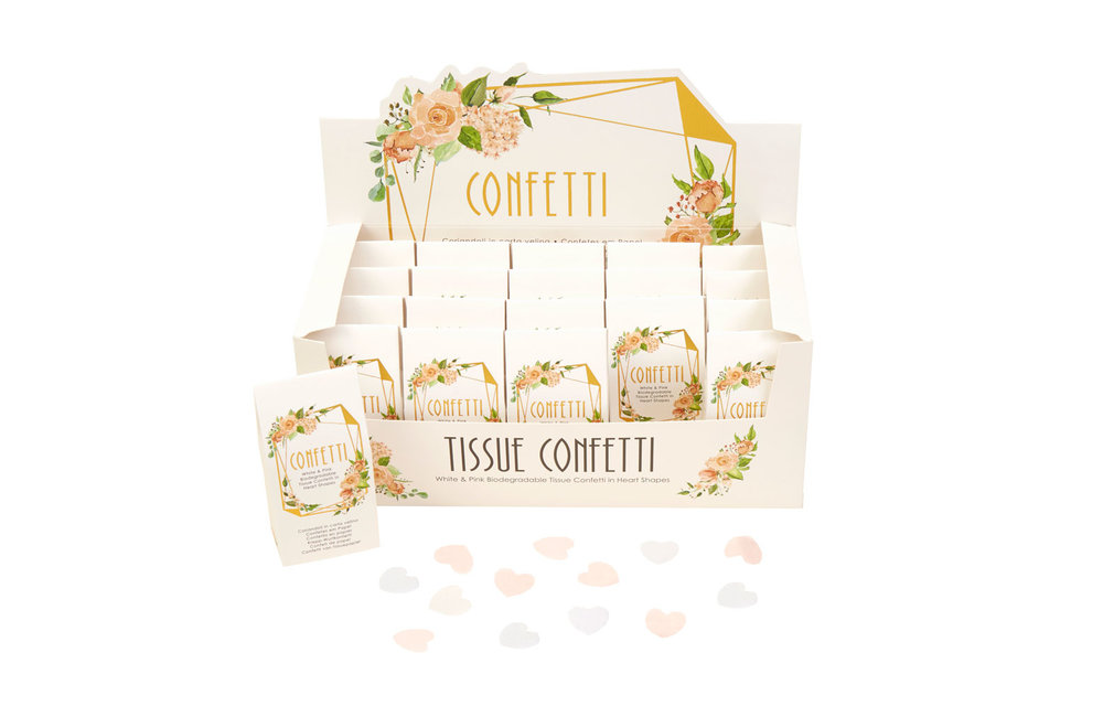 Biologisch afbreekbare bruiloft confetti - Floral