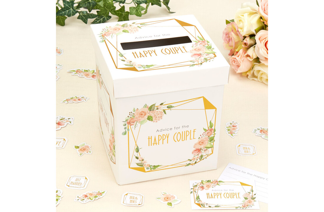 Bruiloft advies postbox - Floral - Wedding wishes