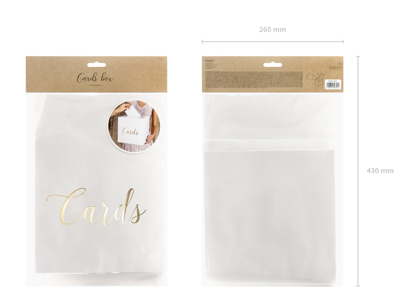 Enveloppendoos Cards - wit-goud