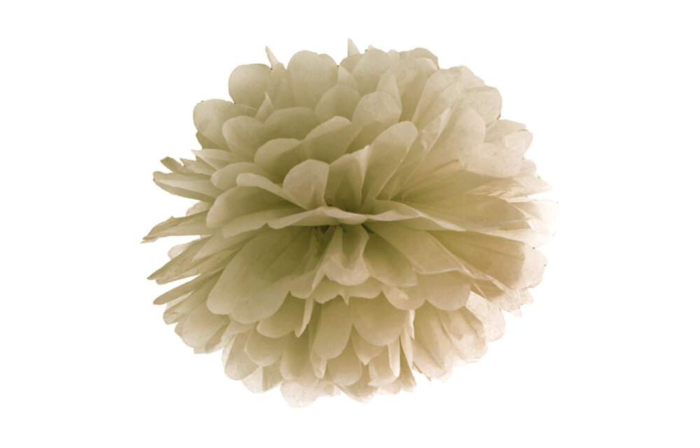 Pompom goud - 35 cm