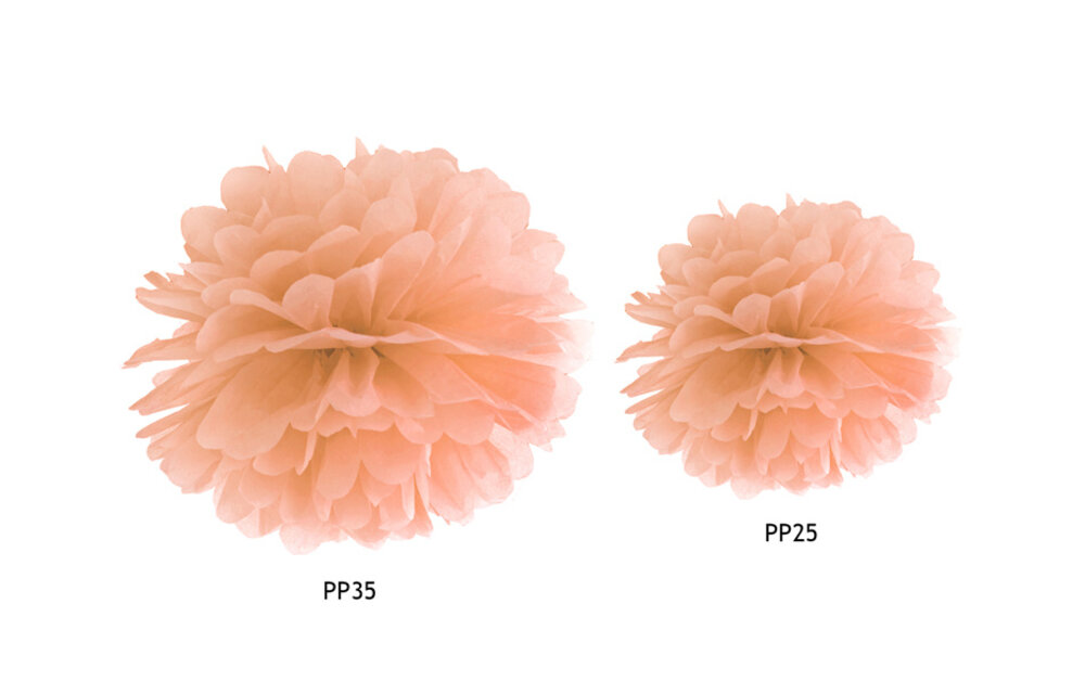 Pompom perzik 25 cm