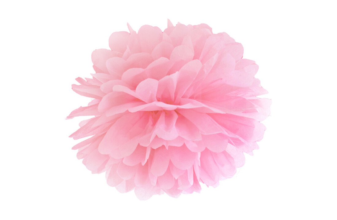 Pompom licht roze - 25 cm