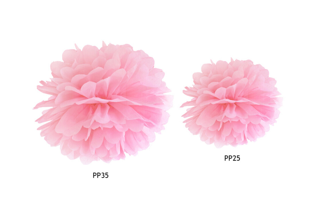 Pompom licht roze - 25 cm