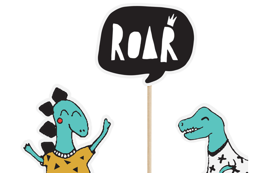 Taarttoppers dinosaurus - 5 delig