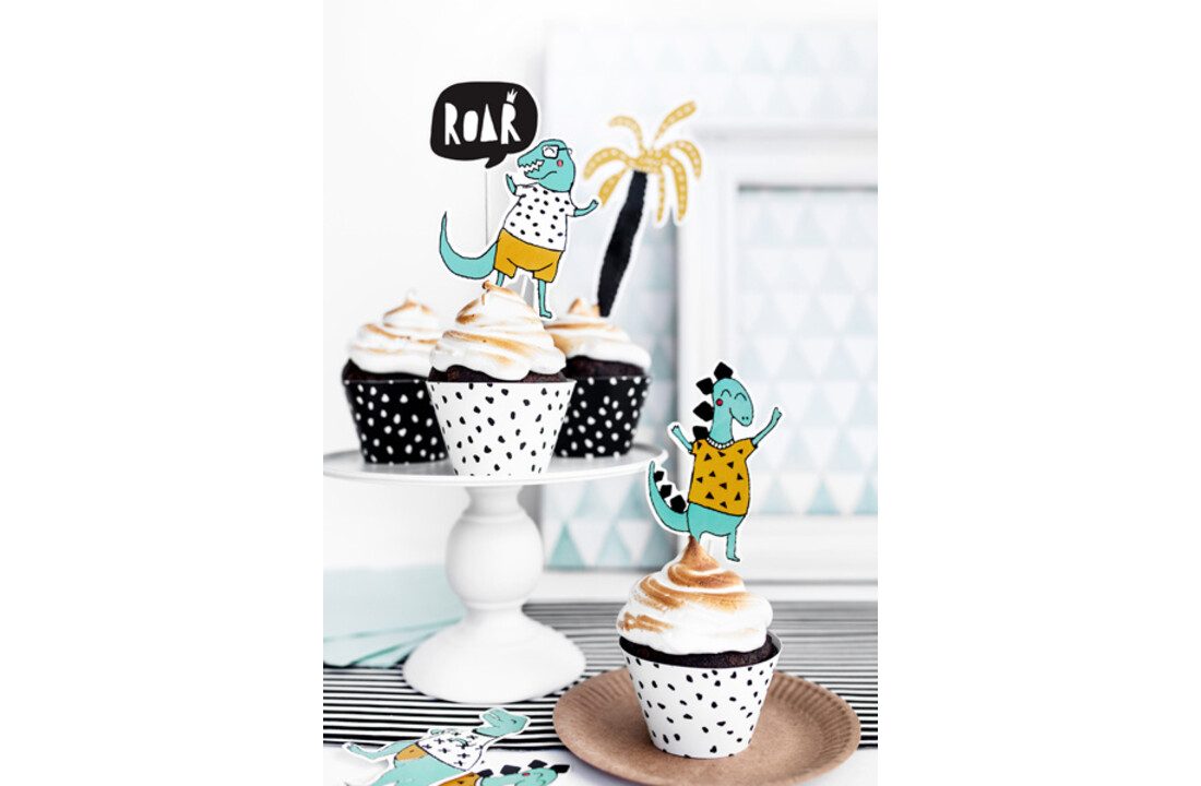 Taarttoppers dinosaurus - 5 delig