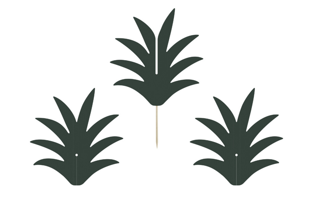 Cupcaketoppers 3D Tropical Ananas - 6 stuks