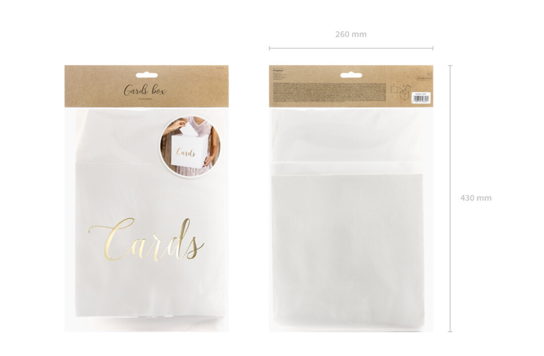 Gepersonaliseerde Enveloppendoos - wit - goud