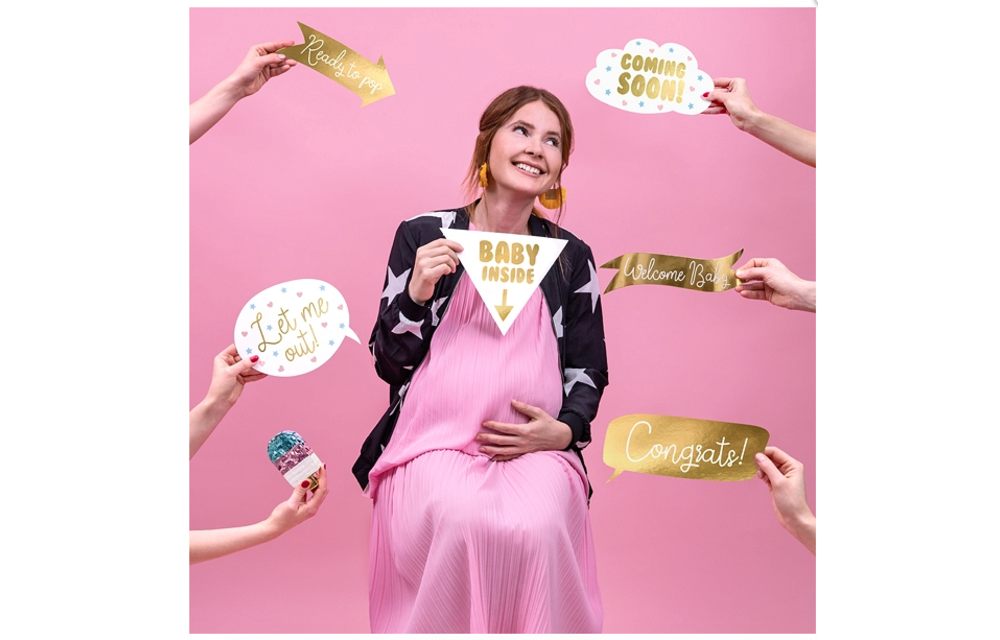 Babyshower Party Props | 6 stuks
