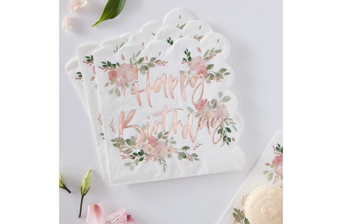 Servetten Happy Birthday | Verjaardag | 16 stuks