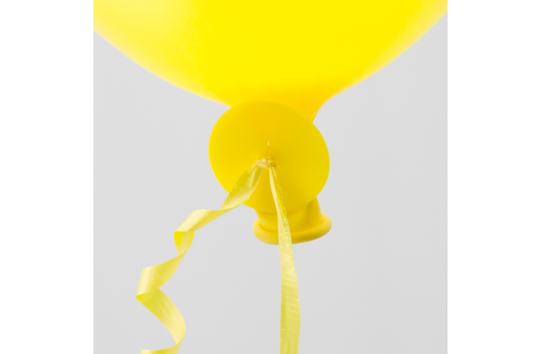 Ballonnen snelsluiters 100 stuks - geel