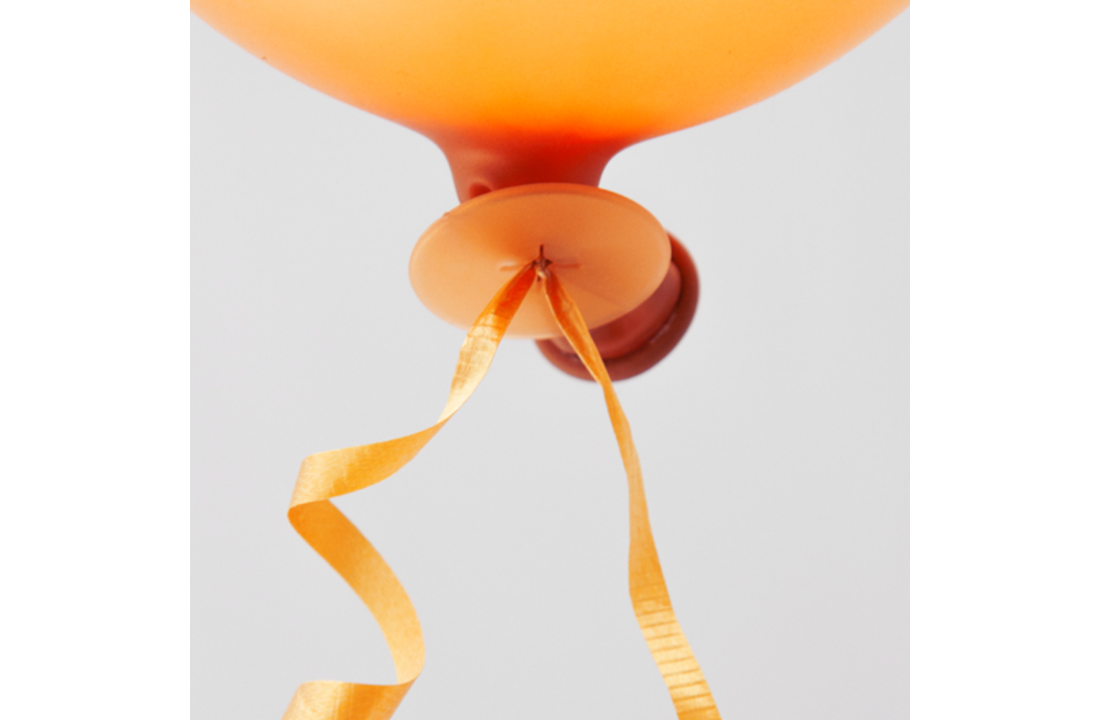Ballonnen snelsluiters 100 stuks - oranje
