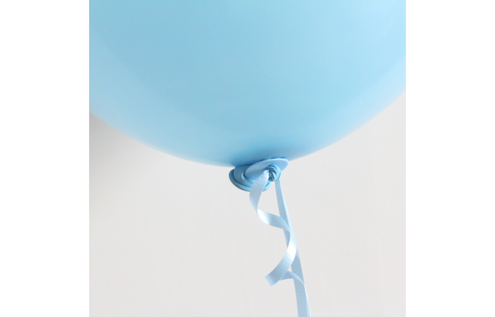 Ballonnen snelsluiters 100 stuks - lichtblauw