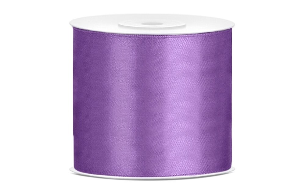 Satijnen lint lavendel 7,5 cm breed- 25m lang | Openingslint | Bruiloft