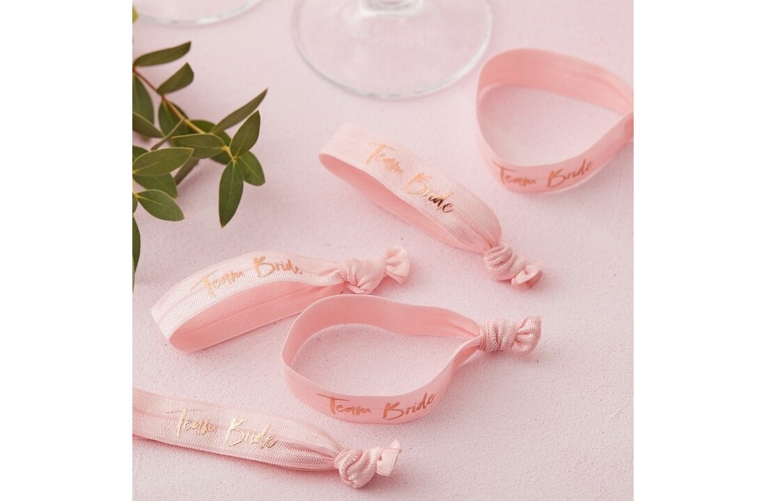 Armbandjes Team Bride | Vrijgezellenfeest | 5 stuks