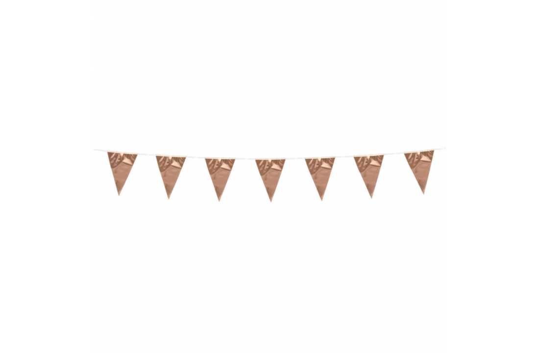 Mini vlaggenlijn rose goud - 3 meter