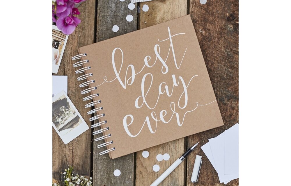 Gastenboek - 80 Enveloppen & kaartjes | Kraft