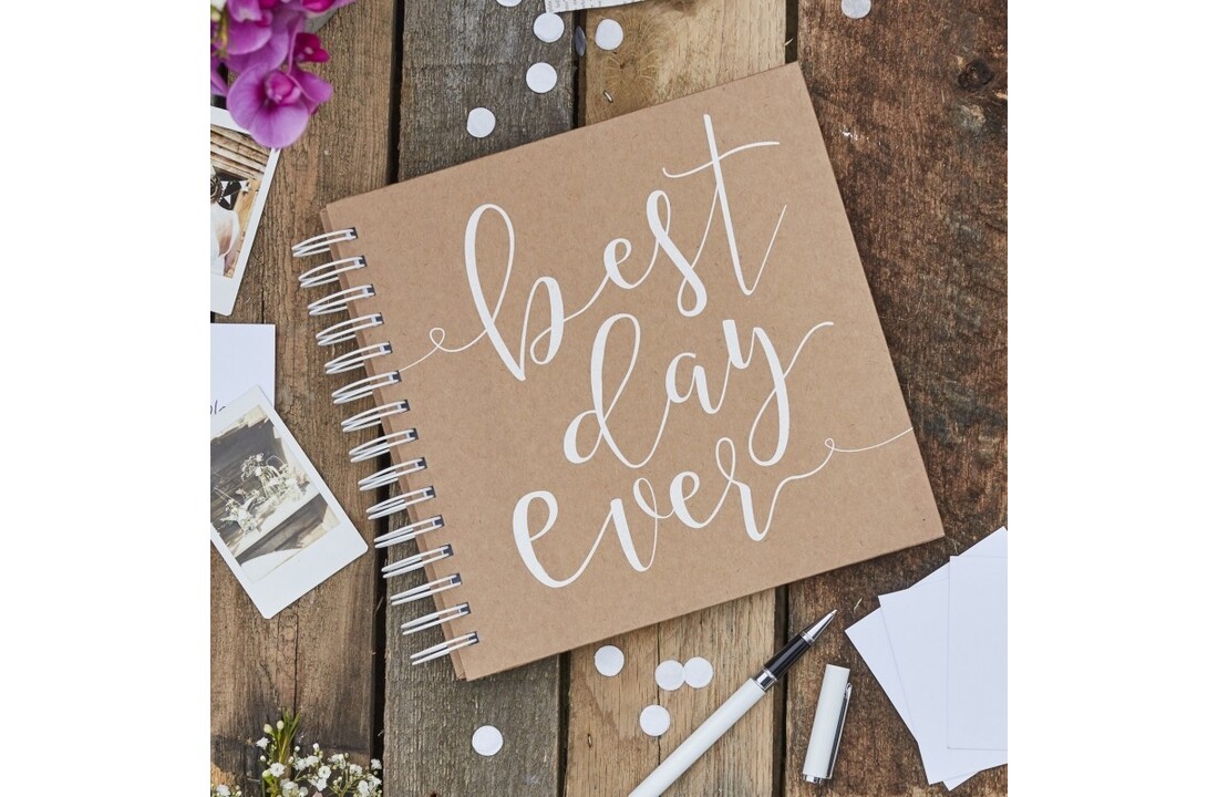 Gastenboek - 80 Enveloppen & kaartjes | Kraft