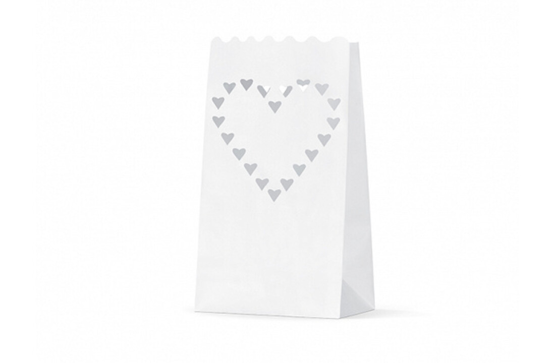 Candle bags hart | lichtzakjes | 10 stuks