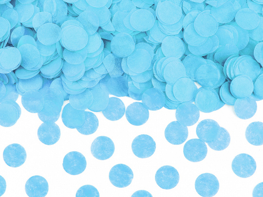 Genderreveal confettikanon XL blauw - 60 cm