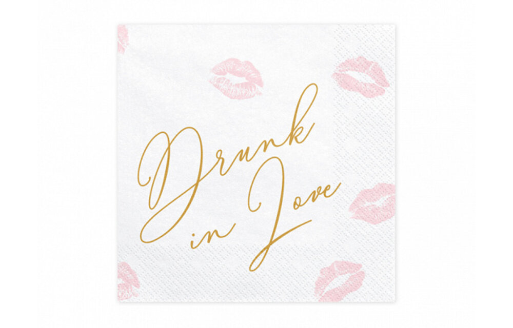 Servetten Drunk in love | 20 stuks