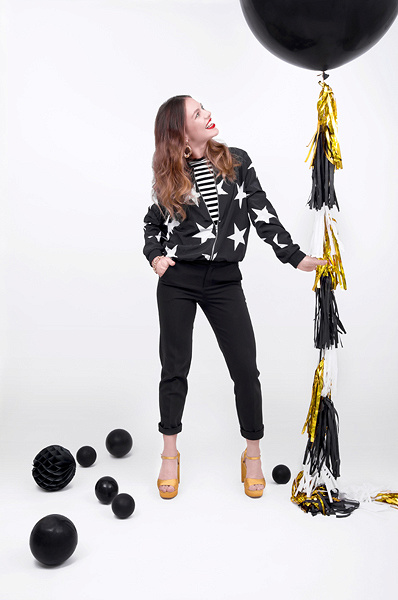 Tassel slinger zwart - goud | 1,5 meter | 12 tassels | DIY